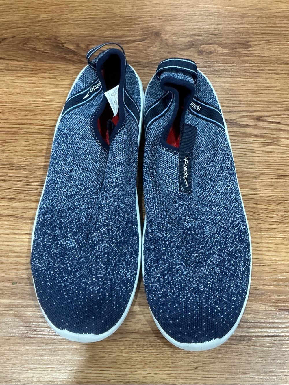 Speedo Men’s Navy, Blue and White Slip-On Water Shoes